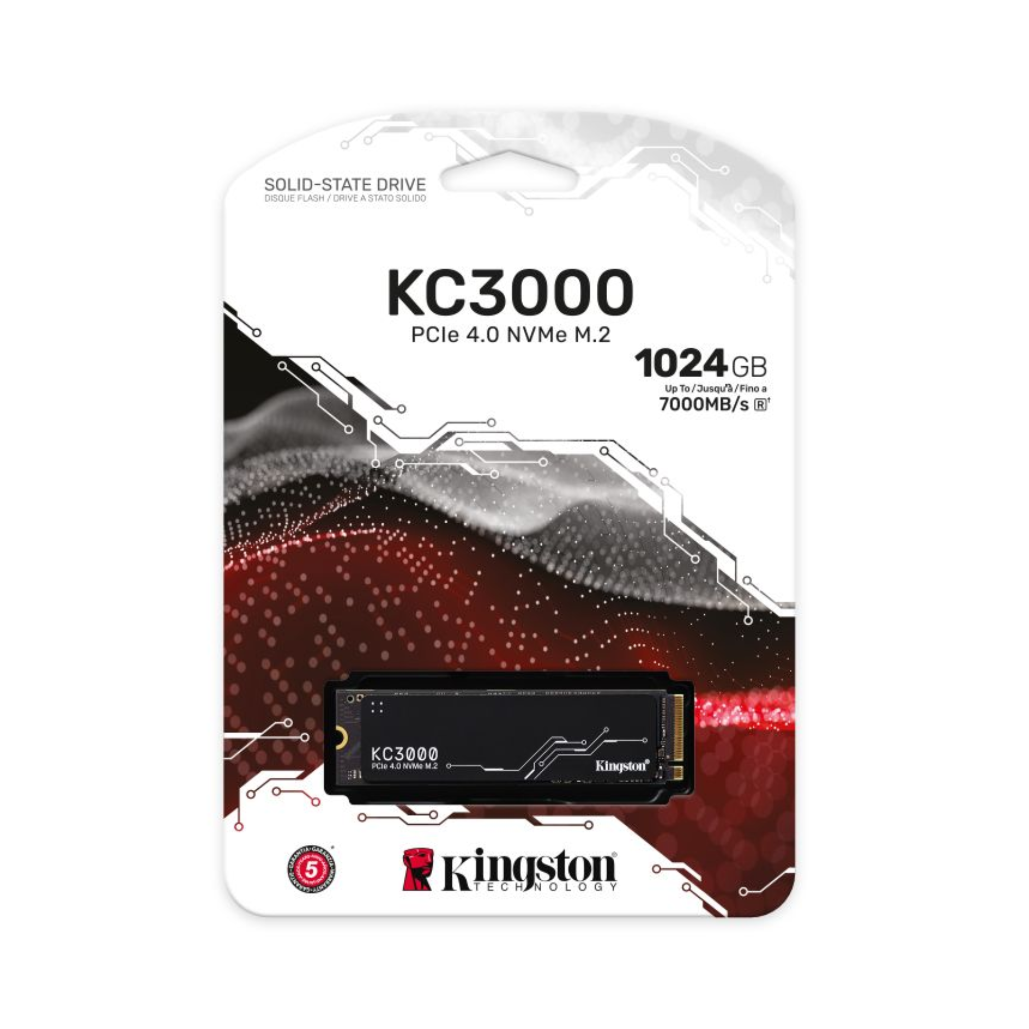 Kingston KC3000 1024GB PCIe 4.0 NVMe M.2 SSD
